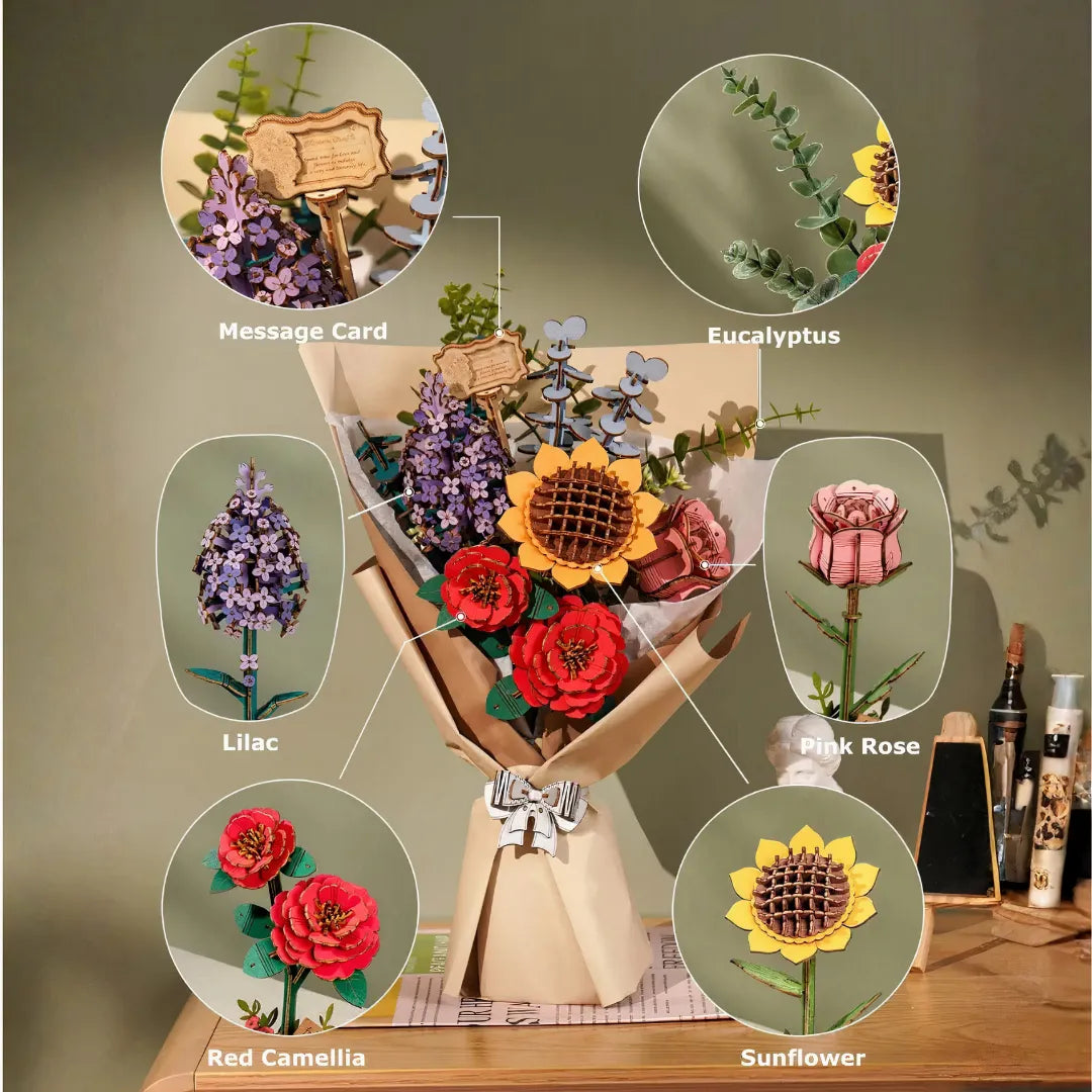 DIY Wooden Flower Bouquet – Valentine’s & Mother’s Day Gift