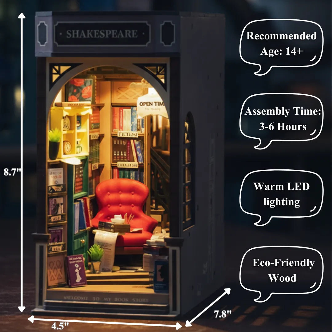 Shakespeare Bookstore - DIY Book Nook