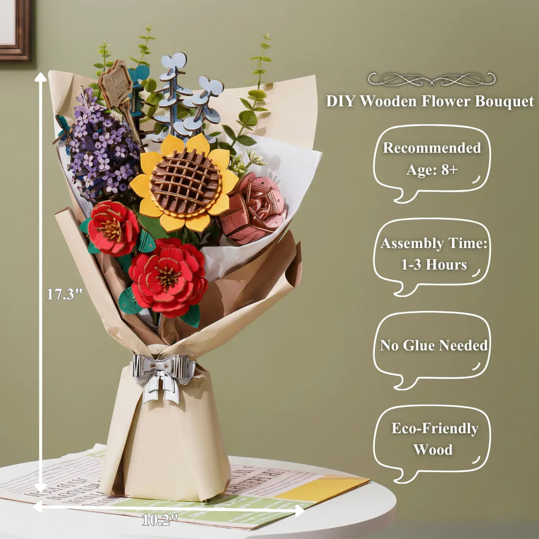 DIY Wooden Flower Bouquet – Valentine’s & Mother’s Day Gift